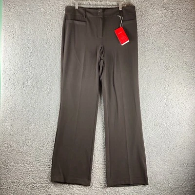 Nuevo con etiquetas Moda Bug Studio 1940 Marrón Marissa Pantalones de Vestir Talla 9M Pierna Recta Carrera Foto 1 de 4