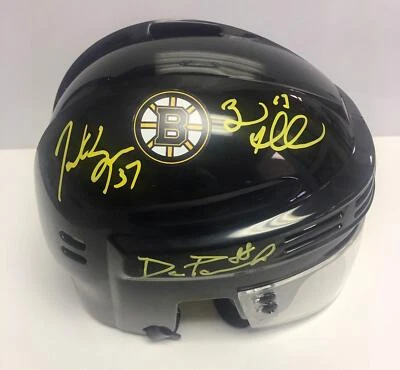 Patrice Bergeron Brad Marchand David Pastrnak Boston Bruins Perfección Firmado... Foto 1 de 4