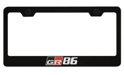 Marco de matrícula negro para Toyota GR 86 Foto 1 de 4