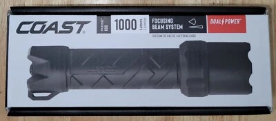 Фонарик Coast Polysteel 600 светодиодов 1000 люмен с поворотным фокусом чистого луча 20768 - Изображение 1 из 3
