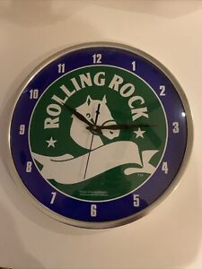 Rolling Rock Wall clock Rare