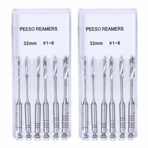 1 Pack 6 Pcs Dental SST Endodontic Root Canal Peeso Reamers/GATES DRILLS 28/32mm - Picture 1 of 31