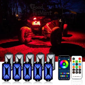 10X RGB LED Luz de Roca Señal Freno Debajo de la Cuerpo Brillo Lámpara de Neón para Can Am Defender - Imagen 1 de 15