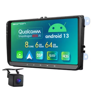 2 DIN Android 13 6+64 9" Autoradio VW Golf 5 6 Plus Touran Tiguan Passat B6 Navi - Bild 1 von 24