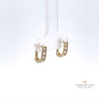 Earrings with Cubic Zirconia IN Yellow Gold 14 CT