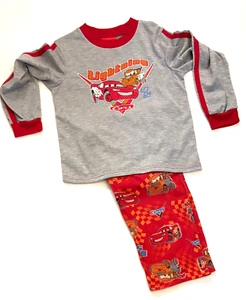 Disney Store - Cars Lightning McQueen 2 PC Long Sleeve Pajamas (Size 8) Red - Picture 1 of 3
