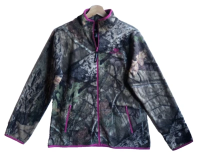 Camuflagem feminina MOSSY OAK com zíper completo e bordado de lã rosa tamanho M (8-10) - Imagem 1 de 4