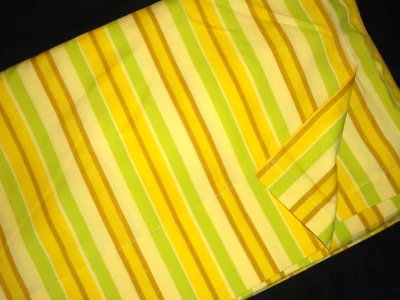 JCP PENNEY 中号黄色绿色棕色条纹 (1 件) 全平底鞋 80 X 104 — 第 1/4 张图片