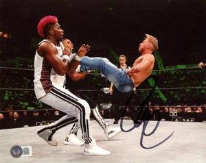 ORANGE CASSIDY SIGNED 8x10 PHOTO AEW ALL ELITE WRESTLING CHAMPION BECKETT BAS - Picture 1 of 2