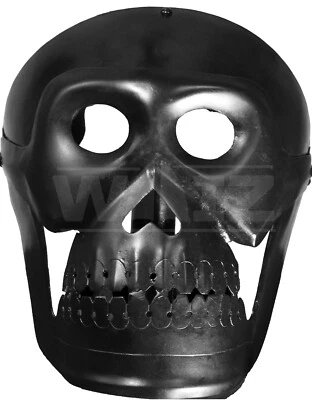 Máscara facial medieval de calavera de hierro - Armadura artesanal Juegos con disfraces - Auténtico gótico Foto 1 de 4