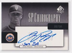 2004 SP Authentic SP Chirography Jose Reyes Auto /30 #CA-JR ST1