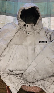 Timberland Men's Reflective Puffer Grey Jacket NWT (Size Medium) - Picture 1 of 6
