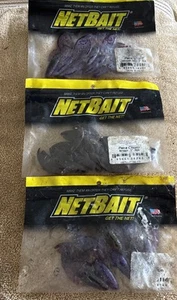 3 Packs - Netbait Paca Chunk 3” 2-Watermelon Jelly 1- Brown Fishing Lures - Imagen 1 de 4