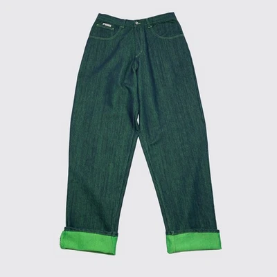 ICE JEANS de Iceberg Verde Ácido Índigo Melange Algodón Calce Relajado Foto 1 de 4