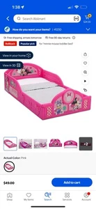 Minnie Mouse Toddler Bed - Picture 1 of 1