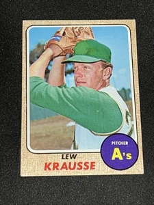 LEW KRAUSE 1968 Topps Baseball #458 Free Comb Ship - Picture 1 of 2