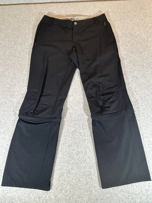 Pantalones REI Mujer 8 Negros Convertibles Cremallera Senderismo Sendero Secado Rápido Nylon Elástico Foto 1 de 4