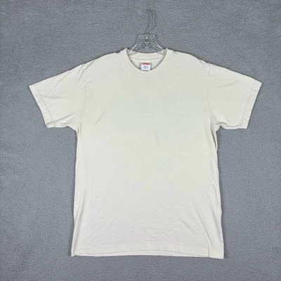 Camiseta Supreme Para Hombre Grande Crema Blanca En Blanco Hip Hop Informal Ropa de Calle EE. UU. Foto 1 de 4