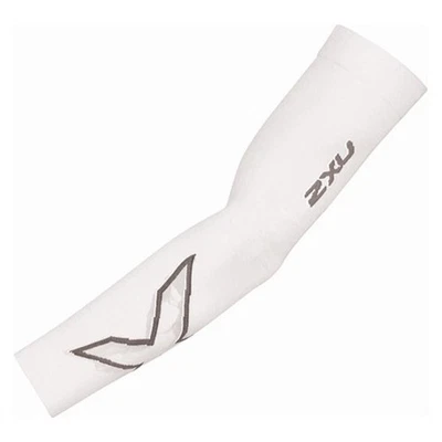 Manga de brazo de compresión 2XU Flex blanca/gris pequeña - caja abierta Foto 1 de 2