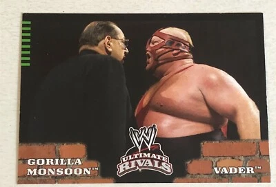 Gorilla Monsoon Vs Vader WWE wrestling Ultimate Rivals trading Card #89 - Image 1 of 2