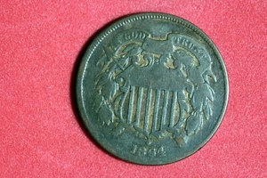 ESTATE FIND 1864 - TWO CENT!! #N06428 - Picture 1 of 2