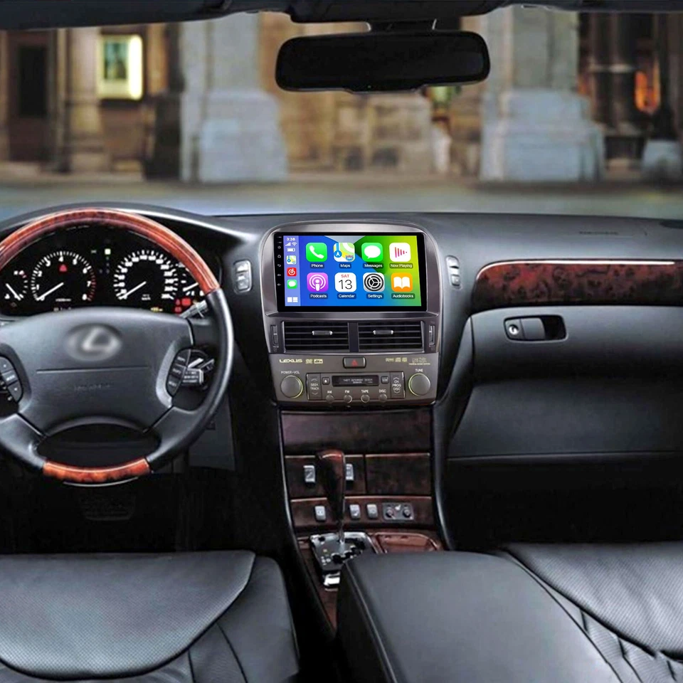 9" WiFi Carplay Para Lexus LS430 2000-2006 Coche Radio Estéreo GPS Navegación Manos Libres Foto 1 de 4