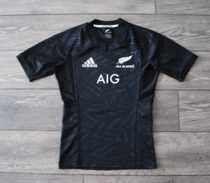 ADIDAS RUGBY UNION NEUSEELAND 2017/2018 HOME ALL BLACKS SHIRT TRIKOT GRÖSSE S - Bild 1 von 6