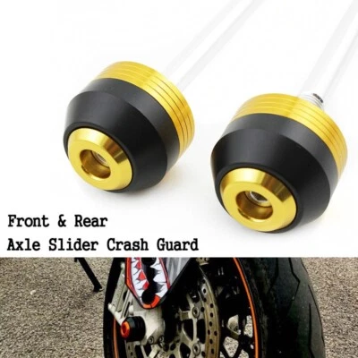 Protector de choque deslizante eje delantero trasero acero inoxidable para ZX14 ZX14R ZZR1400 Foto 1 de 4