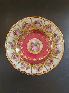 STW Bavaria Germany Fruit Bowl 22K Fragonard Love Story - Picture 1 of 7