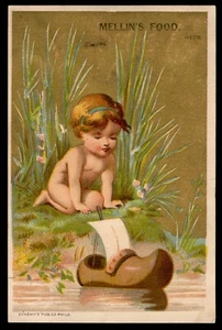 Carta commerciale vittoriana MELLIN'S FOOD, T. Metcalf & Co. 39 Tremont Street Boston MA - Foto 1 di 2