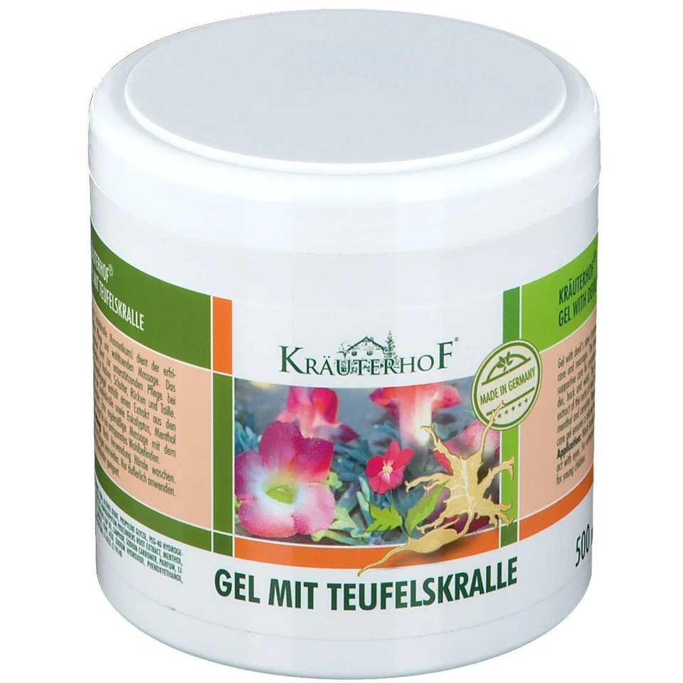 Gel Mit Teufelskralle Krauterhof 500ml Gel Artiglio del Diavolo Rimedio Naturale