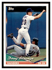 1994 Topps #591 DOUG STRANGE Texas Rangers ~D5E