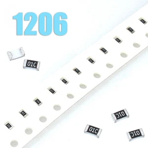 1206 Widerstand Auswahl 1Ohm - 1MOhm 1/4W 250mW 10 Stück 1% SMD Widerstände - Bild 1 von 1