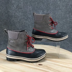 Sorel Duck Boots Mens 5 Slimpack II Waterproof Snow Gray Round Toe LY5293-053 - Picture 1 of 17