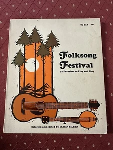 SPEDIZIONE GRATUITA! Libro di canzoni vintage FolkSong Festival Irwin argento - Foto 1 di 8