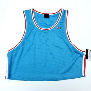 Champion Damen Large Reversible Mesh Cropped Tank Top, blau  - Bild 1 von 5