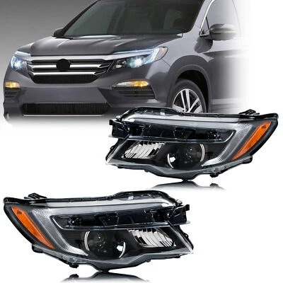 Faros para Honda Pilot 2016-2018 Ridgeline 2017-2020 con par halógeno LED DRL Foto 1 de 2
