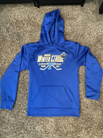 Fanatics 2017 NHL St. Louis Blues Winter Classic Hoodie Blue Small Cover