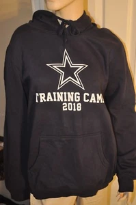 NFL Dallas Cowboys Women's 2018 Training Camp Pullover Fleece Hoodie Navy NWT SM - Picture 1 of 5