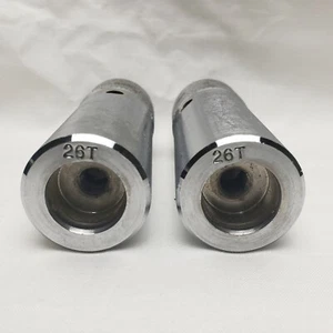 Chrome Steel BMX Freestyle Bike Pegs 26T Silver *EUC* - Picture 1 of 9