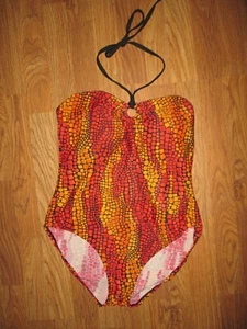 Womens COLE OF CALIFORNIA one piece bathing suit swim swimsuit sz 16 - Picture 1 of 2