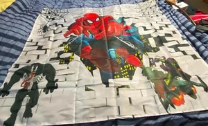 Spiderman Venom Green Goblin Banner Backdrop Cloth Party Decoration 52" x 60" - Picture 1 of 11