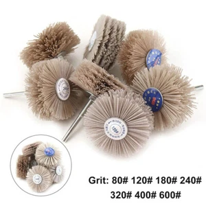 Abrasive Nylon Wheel Brush Woodworking For Wood Metal Stone Polishing 80-600Grit - Picture 1 of 8