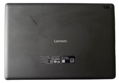 OEM LENOVO TAB E10 TB-X104F ЧЕРНАЯ ЗАДНЯЯ КРЫШКА КОРПУСА ДВЕРИ КНОПКИ ОБЪЕКТИВ ~ СПРАВЕДЛИВЫЙ - Изображение 1 из 2