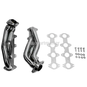 Stainless Steel Exhaust Manifold Shorty Headers for Ford F150 2004-2010 5.4L V8 - Picture 1 of 9
