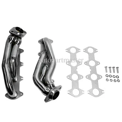 Cabezales cortos colector de escape de acero inoxidable para Ford F150 2004-2010 5,4 L V8 Foto 1 de 4