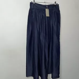 BNWTS extreme puff prom maxi skirt uk 10 Navy Blue - Picture 1 of 7