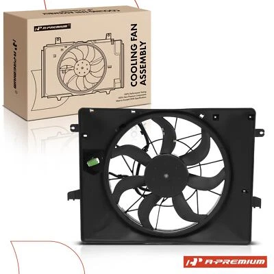 Single Radiator Fan Assembly with resistor for Hyundai Genesis Coupe 2013-2014 - Image 1 of 4