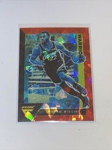 Andrew Wiggins 2020-21 Flux NBA Red Cracked Ice Prizm Card #58 Warriors 