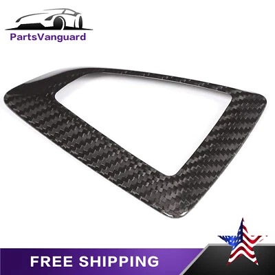 Carbon Fiber Gear Shift Knob Panel Surround Cover fit BMW 1 2 3 4 Series F20 - Image 1 of 4